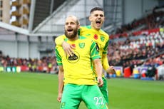 Norwich claim first league win of season as Brentford’s losing run continues