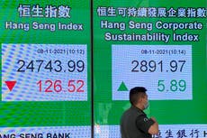 Asian markets lower after Wall St record, China trade growth