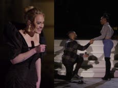 Adele stuns fan by orchestrating surprise proposal at One Night Only concert: ‘She’s crying her eyes out!’