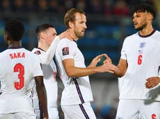 England vs San Marino result: Harry Kane scores four as Three Lions hit 10 to qualify for Qatar World Cup