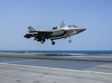 British F-35 fighter jet crashes into Mediterranean as pilot ejects