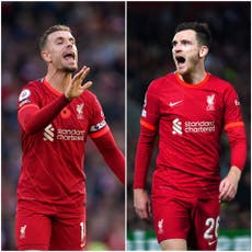 Jordan Henderson and Andy Robertson could be fit to face Arsenal