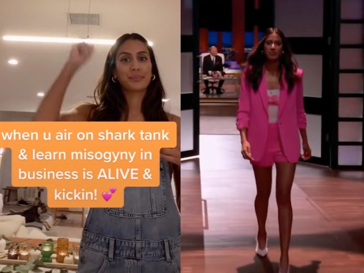 Entreprenør roper kvinnefiendtlig respons på rosa dress hun hadde på seg på Shark Tank