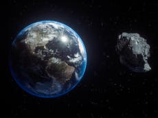 Huge asteroid hurtling past Earth today