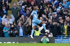 Raheem Sterling on target as Man City cruise to victory over Everton
