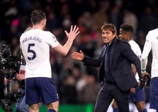 Tottenham boss Antonio Conte ‘not scared’ of fighting for top-four spot