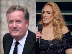 Piers Morgan under fire for mocking An Audience with Adele after not being invited