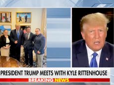 Donald Trump says Kyle Rittenhouse a ‘nice young man’ after Mar-a-Lago visit