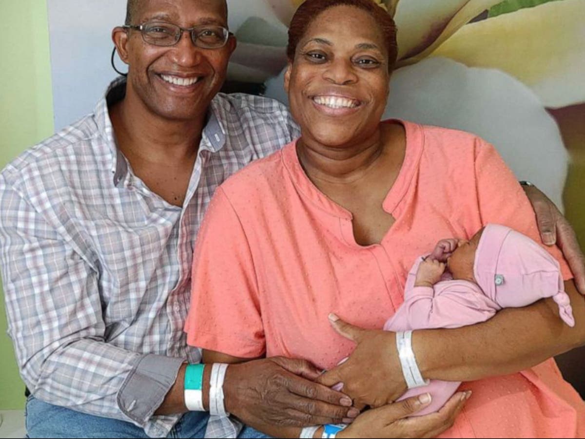 Woman has first baby at 50 after a more than a decade of trying to conceive