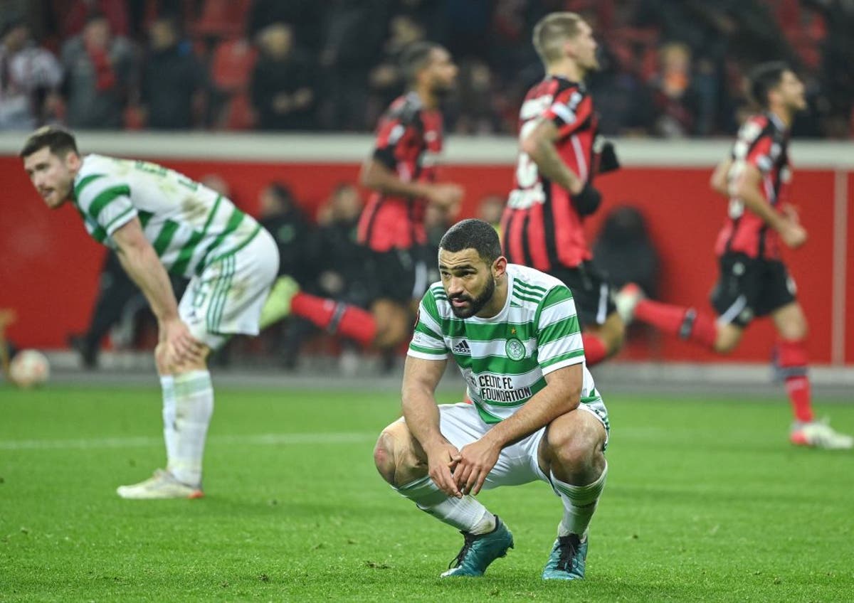 Celtic drop into Europa Conference League after late collapse in defeat to Leverkusen