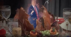 Donald Trump Jr shares bizarre video of former president dancing out of Thanksgiving turkey