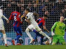 Last-gasp Raphinha penalty hands Leeds victory over Crystal Palace