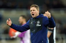 Eddie Howe ‘proud’ and ‘pleased’ but knows Newcastle must start winning