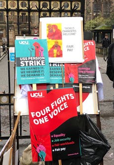 取决于 6,000 staff beginning three-day strike at 10 Scottish universities