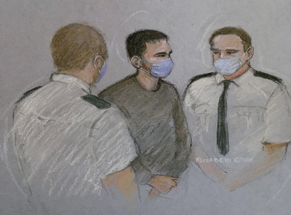 Cody Ackland (sentrum) appeared at Plymouth Magistrates’ Court (Elizabeth Cook/PA)