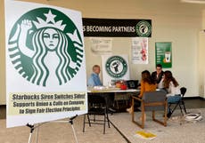 Starbucks workers say executives have gone all in to stop them starting the company’s first union