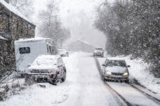 UK weather: More snow to come as thousands face second weekend without power