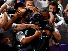 Lewis Hamilton beats Max Verstappen to Saudi Arabian GP victory after chaotic race