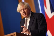 Boris Johnson urges Russia to cool Ukraine tensions – follow live