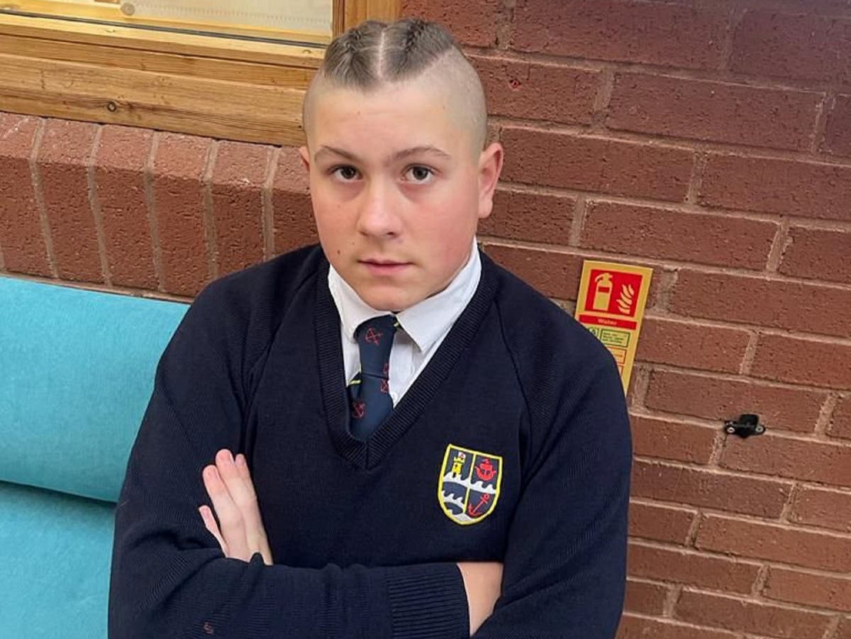 Boy, 14, put in isolation after turning up at school with hair in plaits