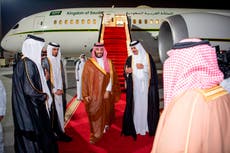 Saudi crown prince in 1st visit to Qatar after embargo ended