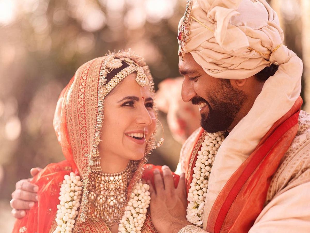 Bollywood stars Vicky Kaushal and Katrina Kaif share first photos from their wedding