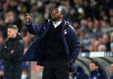 Crystal Palace cancelled Christmas party amid rising Covid fears, says Patrick Vieira