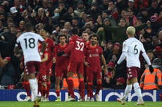 Liverpool vs Aston Villa LIVE: Jongste Premier League -opdaterings