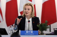Liz Truss pledges another £75m in aid to Afghanistan at G7 meeting