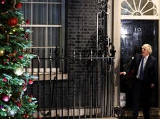 PM pictured at Christmas quiz last winter as Labour take poll lead against Tories