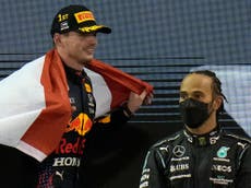 Max Verstappen aims shot at ‘lucky’ Lewis Hamilton over seven F1 world titles