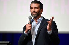 Donald Trump Jr stays silent on social amid uproar over his texts to Meadows