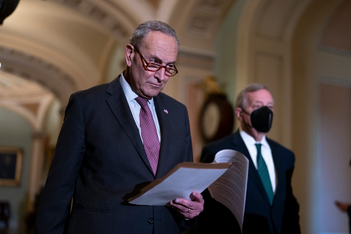 Schumer says Senate will take up voting rights, consider filibuster change