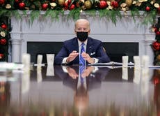 Biden vows Omicron won’t ruin Christmas as US buys 500 million at-home Covid tests and deploys military doctors