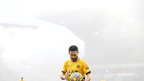 Joao Moutinho of Wolverhampton Wanderers looks on during the Premier League match between Wolverhampton Wanderers and Chelsea at Molineux