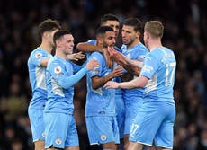 Riyad Mahrez urges Man City to keep their foot down in title chase