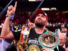 Tyson Fury ‘absolutely ecstatic and overwhelmed’ after double boxing award win