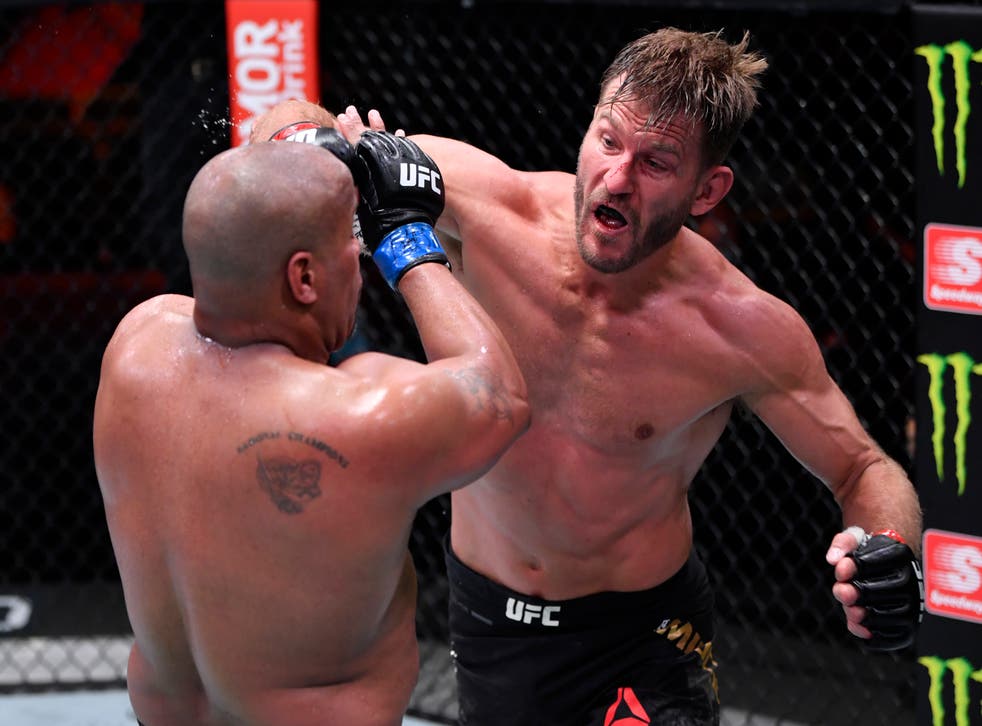 <p>Stipe Miocic holds the record for most successful UFC heavyweight title defences</s>