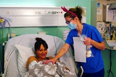 Christmas babies given presents by midwives to celebrate birth