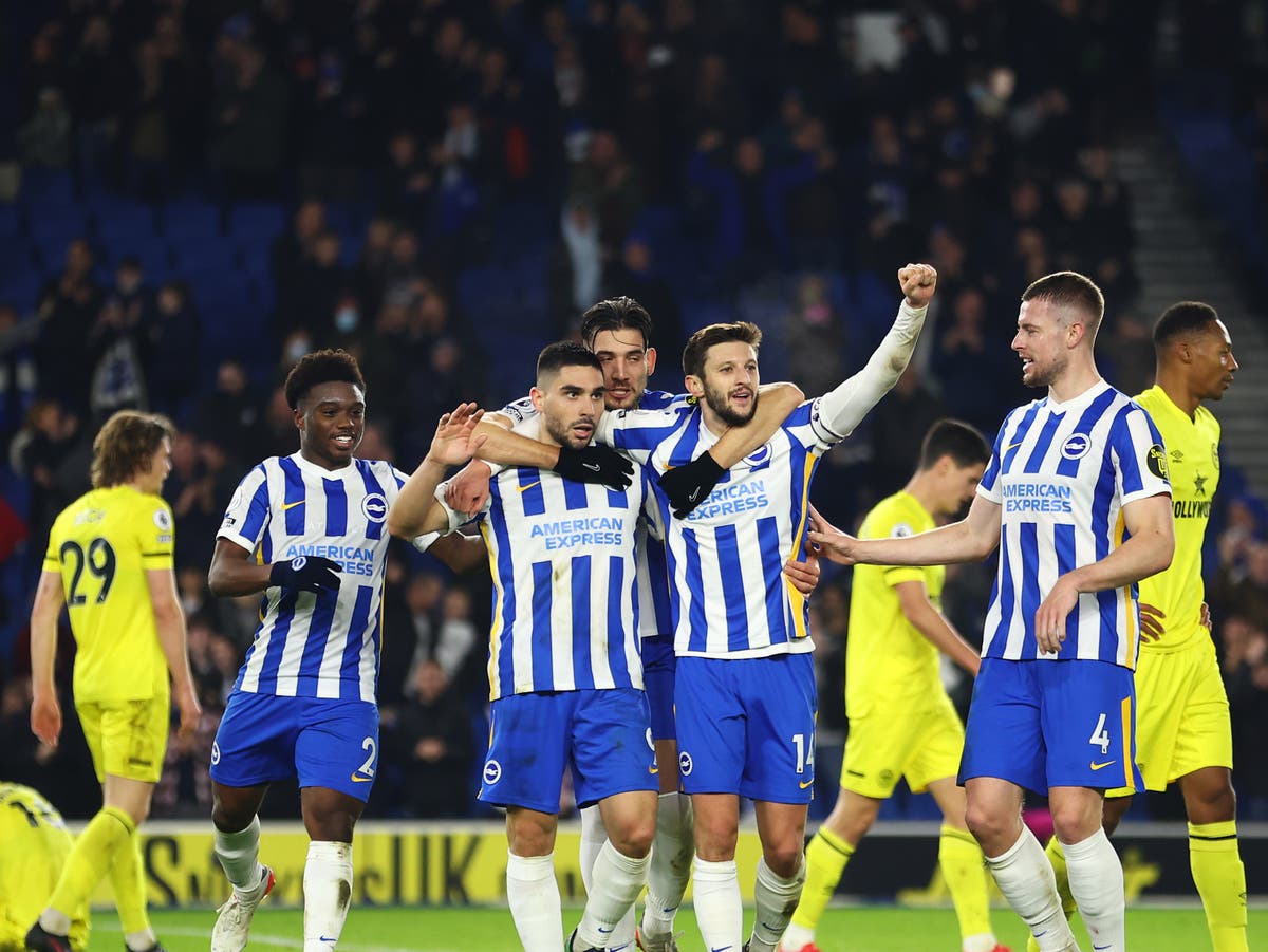 Brighton end barren run with victory over Brentford