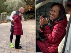 Dwayne Johnson surprises his mum with a new car on Christmas
