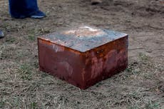 Apparent time capsule found at Lee statue site to be opened