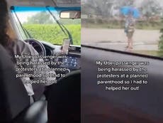 Uber driver praised for helping woman ‘harassed’ by Planned Parenthood protestors