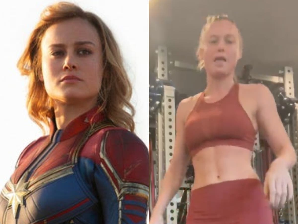 Brie Larson shows off pull-up skills in training video for Captain Marvel 2
