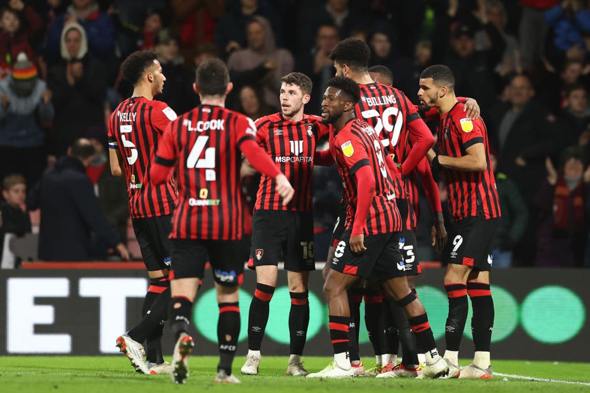 Bournemouth go four clear at top of Championship as bottom club Derby win again