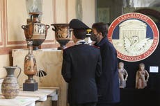 Italy welcomes home trafficked antiquities from US museums