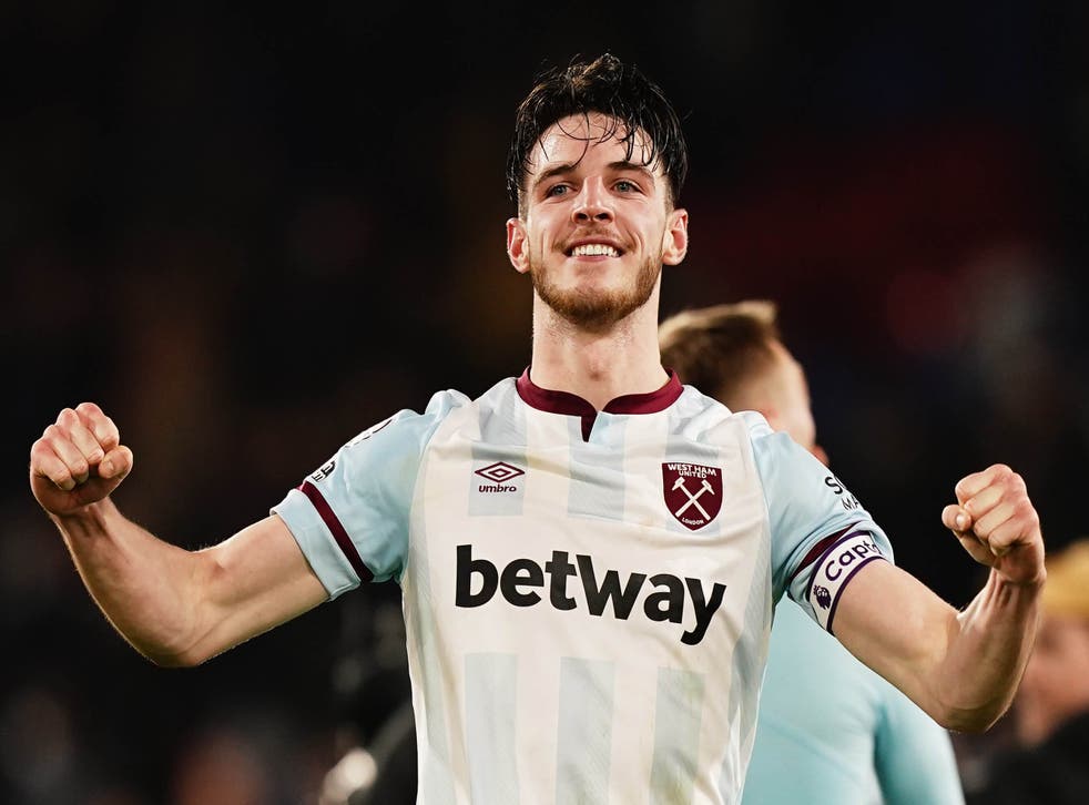 <p>Declan Rice is attracting interest from Manchester United and Chelsea (Aaron Chown/PA)</p>