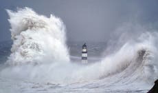UK coastal areas ‘at risk from extreme storm surges’ as sea levels rise 16.5cm since 1990s