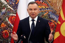 Poland’s president tests positive for Covid for second time