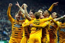 League One Cambridge stun Newcastle with FA Cup upset at St James’ Park